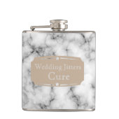 Flasques Mariage de Courage Liquide Jitters motif de Marbre (Devant)
