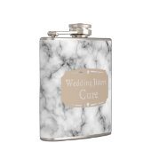 Flasques Mariage de Courage Liquide Jitters motif de Marbre (Droite)