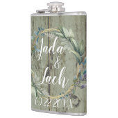 Flasques Mariage de courroie feutrée rustique (Gauche)