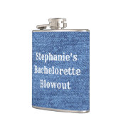 Flasques Mariage de thème bleu blanc Denim (Gauche)