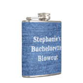 Flasques Mariage de thème bleu blanc Denim (Droite)