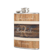 Flasques Mariage en bois rustique Bridesmaid (Gauche)