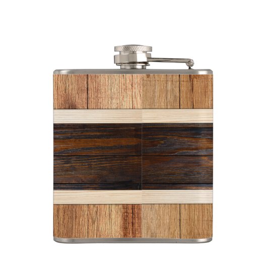 Flasques Mariage en bois rustique Bridesmaid (Dos)