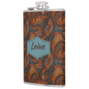 Flasques Mariage Faux Cuir Travailleur Aspect