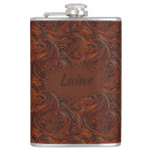 Flasques Mariage Faux Cuir Travailleur Aspect (Devant)