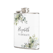 Flasques Mariage Fleurie Eucalyptus Vert (Gauche)