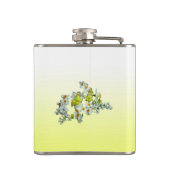 Flasques Mariage floral jaune Mère de la chambre (Dos)