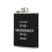 Flasques Mariage Groomsman (Gauche)