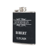 Flasques Mariage Groomsman (Gauche)