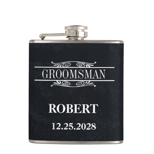 Flasques Mariage Groomsman (Devant)