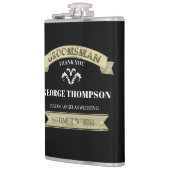 Flasques Mariage Groomsman Vintage Classic Simple (Gauche)