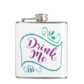 Flasques Mariage - Hip Flask - Buvez-Moi (Devant)
