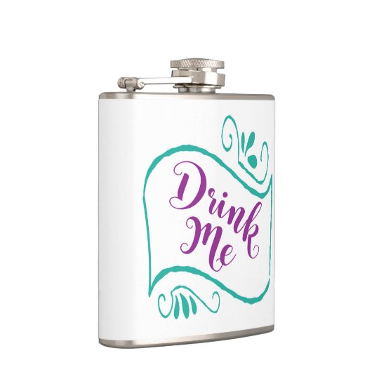 Flasques Mariage - Hip Flask - Buvez-Moi (Droite)