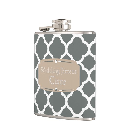 Flasques Mariage Jitters Cure Quatrefoil motif (Gauche)