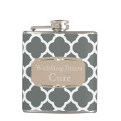 Flasques Mariage Jitters Cure Quatrefoil motif (Devant)