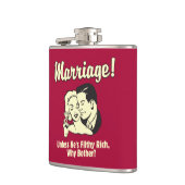 Flasques Mariage : Pourquoi être malheureux (Gauche)