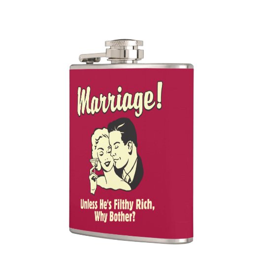 Flasques Mariage : Pourquoi être malheureux (Gauche)