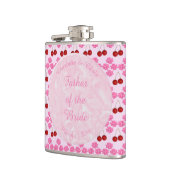 Flasques Mariage rose Printemps Cerisiers en fleurs et ceri (Gauche)