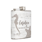 Flasques Mariage Thème Plage Bois Grain (Droite)