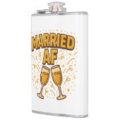 Flasques Marié à fond Flask – Cadeau de mariage drôle (Gauche)