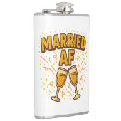 Flasques Marié à fond Flask – Cadeau de mariage drôle (Droite)