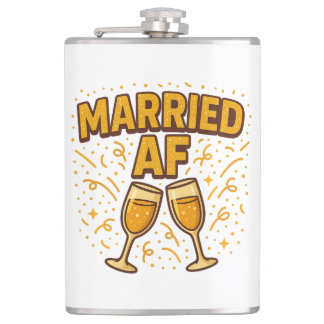 Flasques Marié à fond Flask – Cadeau de mariage drôle