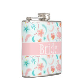 Flasques Mariée de Flamants roses tropicaux (Droite)