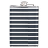 Flasques Marine Blue Luxury Boat Nom de famille (Dos)