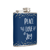 Flasques Marine Peace Love Joy Typographie moderne Dots d'o (Droite)
