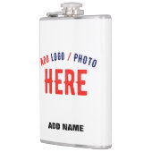 FLASQUES MARQUE BLANCHE MODERNE ET PERSONNALISABLE VÉRIFIÉE (Gauche)