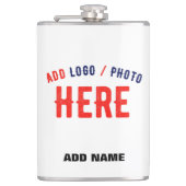 FLASQUES MARQUE BLANCHE MODERNE ET PERSONNALISABLE VÉRIFIÉE (Devant)