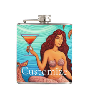 Flasques Martini à cheveux longs Mermaid Thunder_Cove