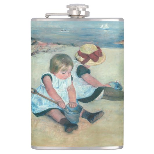 Flasques Mary Cassatt - Enfants jouant sur la plage (Devant)