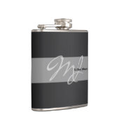 Flasques Masculine Monogramme et conception de nom (Droite)