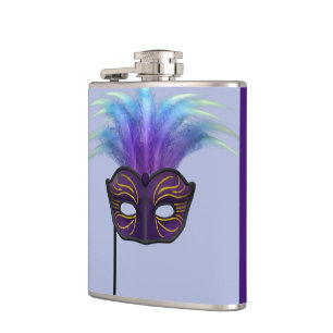 Flasques Masque de mascarade violet pour la fête du carnava