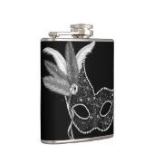 Flasques Masque de plumes noires Mardi Gras (Droite)