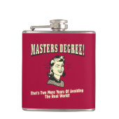 Flasques Masters Degree : Eviter le monde réel (Devant)