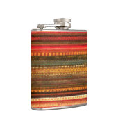 Flasques Material Textile Stripes Red Orange and Green (Droite)