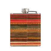 Flasques Material Textile Stripes Red Orange and Green (Dos)