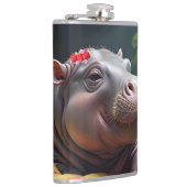 Flasques "Matinage des lunettes : Baby Hippo se réveille da (Droite)