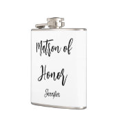 Flasques Matron d'honneur Mariage noir blanc (Gauche)