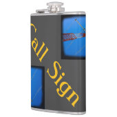 Flasques Matte Black avec votre appel (Gauche)