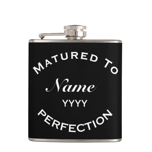 Flasques Matured To Perfection Personalised Birthday Gift (Devant)