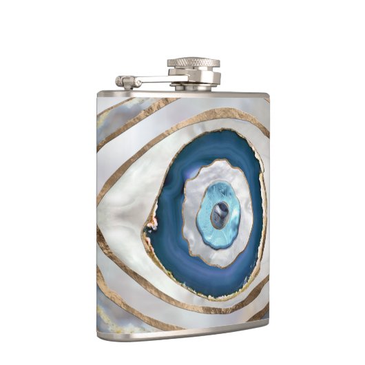 Flasques Mauvais oeil Textiles et or (Droite)