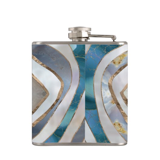 Flasques Mauvais oeil Textiles et or (Dos)