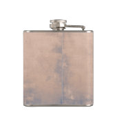 Flasques Mauvaise fille Rose rustique Gold Blue monogramme (Dos)