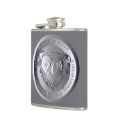 Flasques Médaille du 20e anniversaire du Mariage Platinum (Gauche)