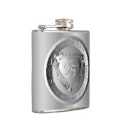 Flasques Médaille du 25e anniversaire du Mariage d'argent (Droite)