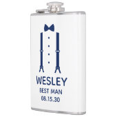 Flasques Meilleur homme noeud papillon bleu (Gauche)