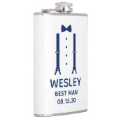 Flasques Meilleur homme noeud papillon bleu (Droite)